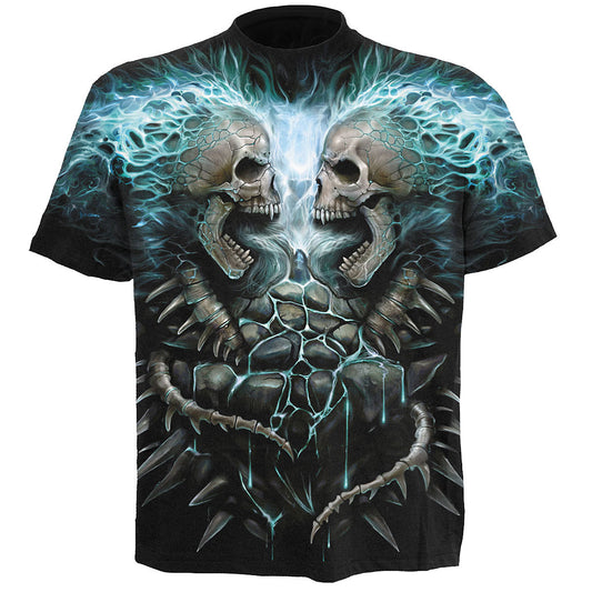 Spiral T-Shirt: Flaming Spine