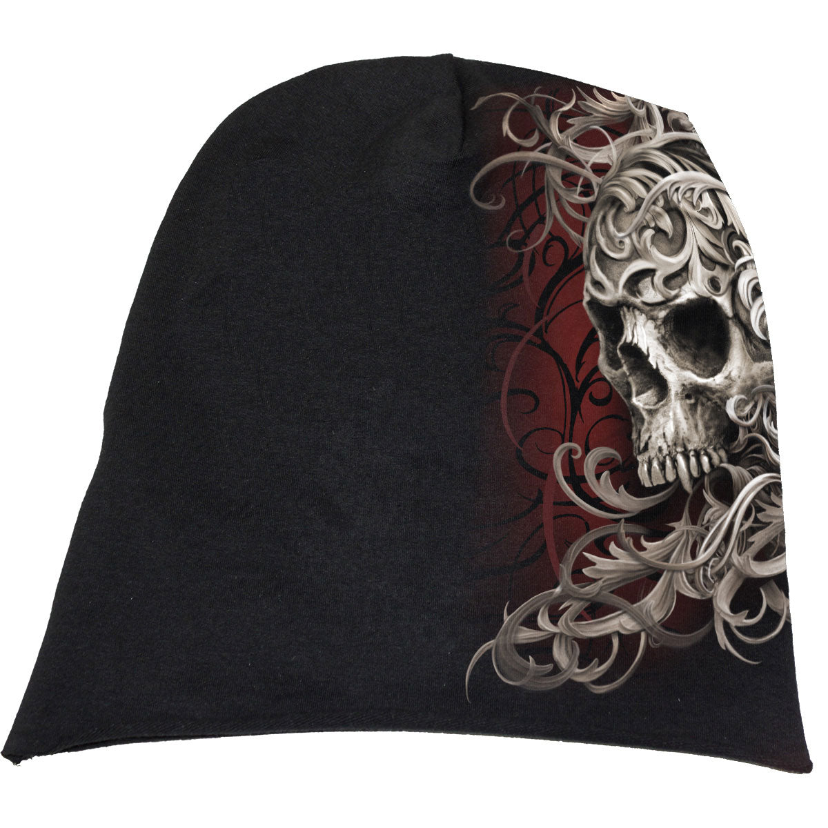 Spiral Beanie Hat: Skull Shoulder Wrap