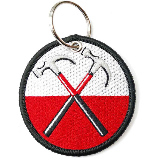 Pink Floyd Patch Keychain: The Wall Hammers Circle