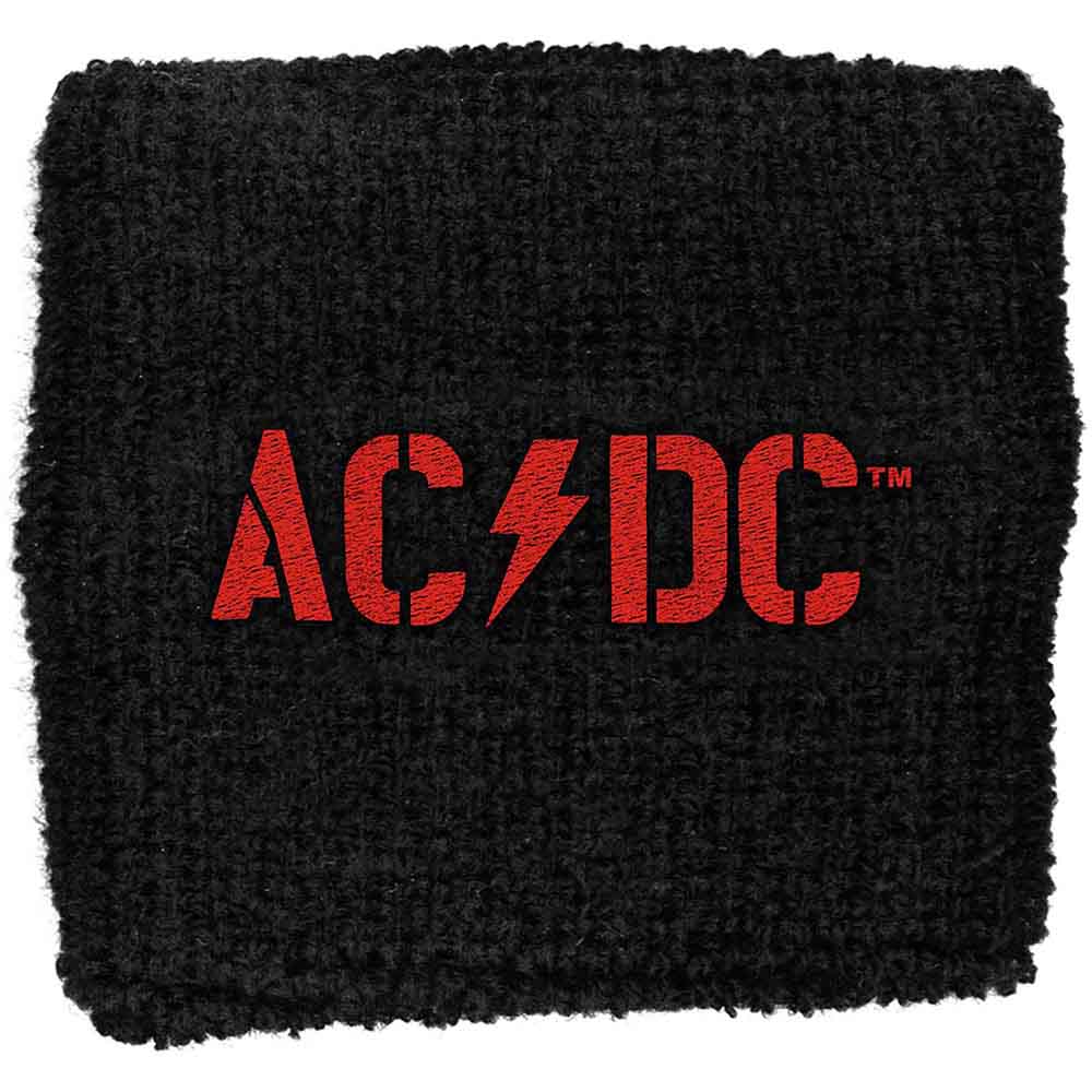 AC/DC Embroidered Wristband: PWR-UP Band Logo