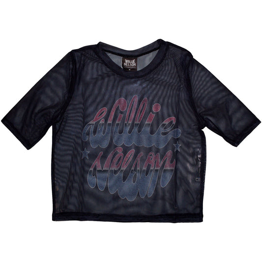 Willie Nelson Ladies Crop Top: Americana