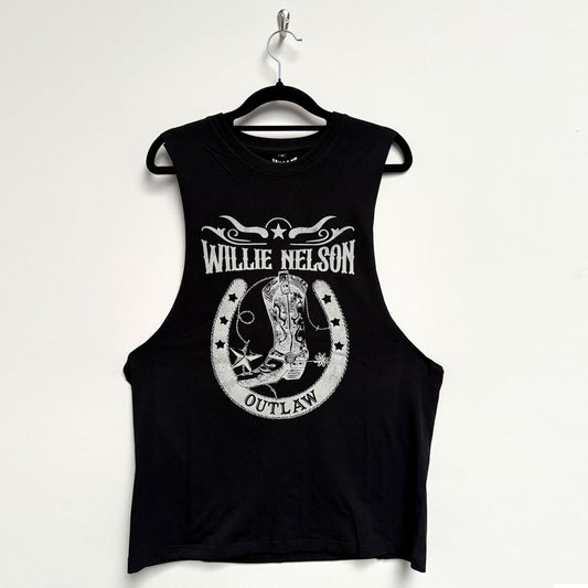 Willie Nelson Vest T-Shirt: Outlaw
