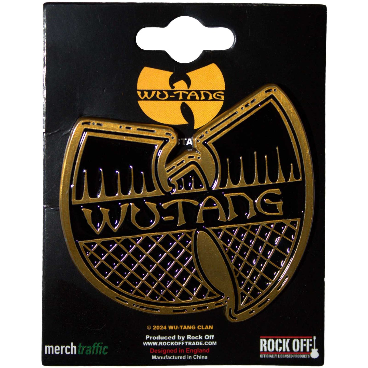 Wu-Tang Clan Badge: Black & Gold Logo