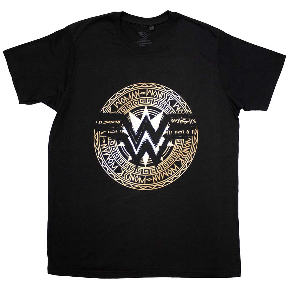 DC Comics T-Shirt: Wonder Woman Gold Circle