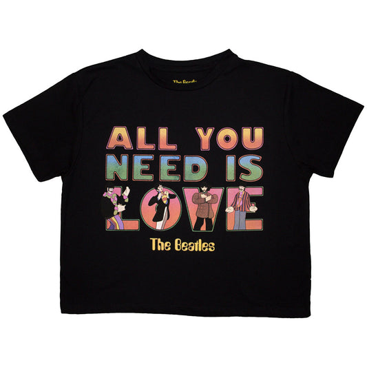 The Beatles Ladies Crop Top: Yellow Submarine AYNIL Stacked