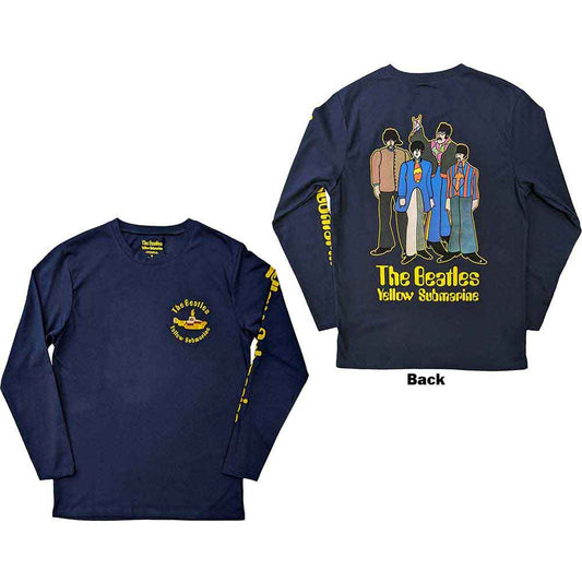 The Beatles Long Sleeve T-Shirt: Yellow Submarine Band