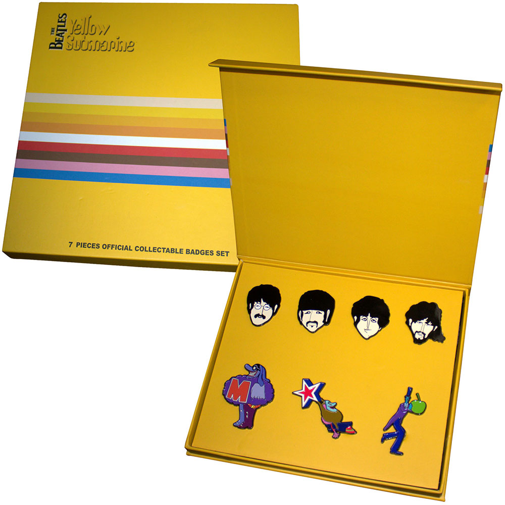 The Beatles Pin Badge Set: Yellow Submarine Characters Mini
