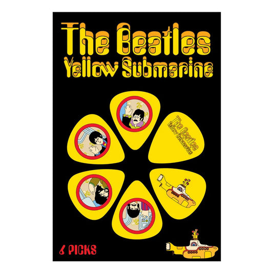The Beatles Plectrum Pack: Yellow Submarine Yellow 6-Pack