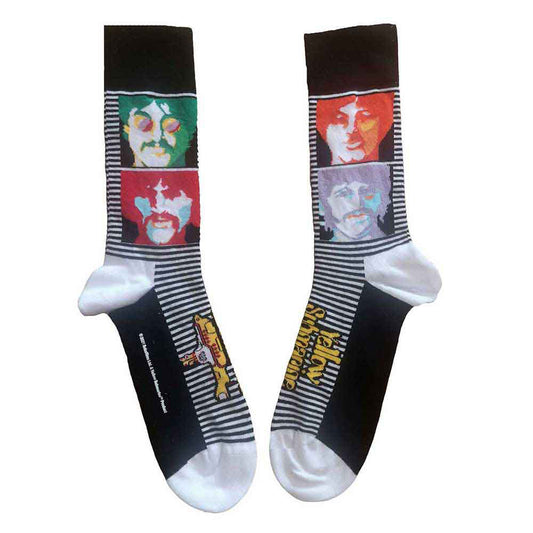 The Beatles Socks: Sea Of Science Faces Colour
