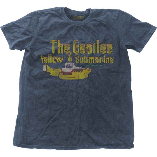 The Beatles T-Shirt: Yellow Submarine Nothing Is Real Snow Wash