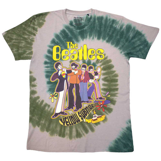 The Beatles T-Shirt: Yellow Submarine Band In Line