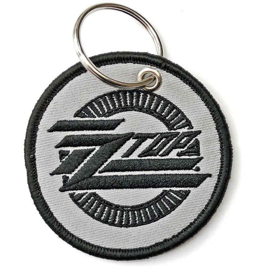 ZZ Top Patch Keychain: Circle Logo