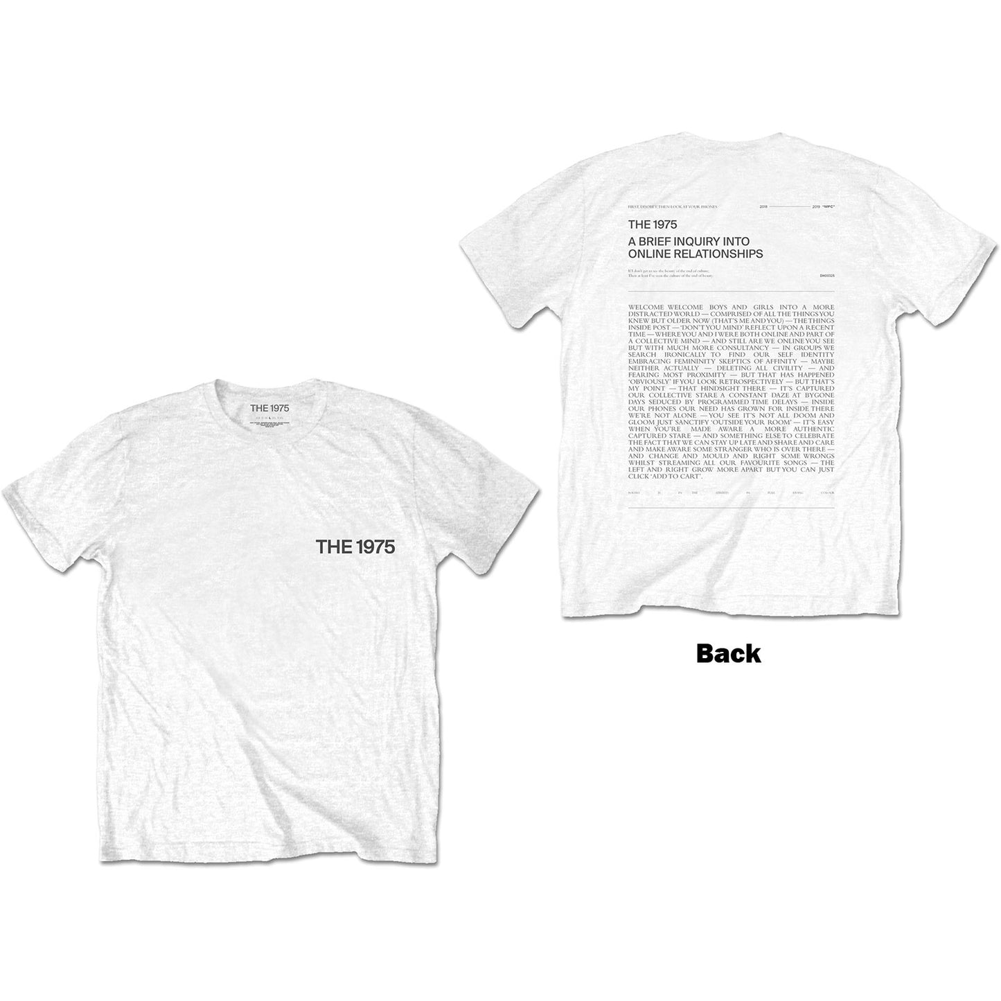 The 1975 T-Shirt: A Brief Inquiry