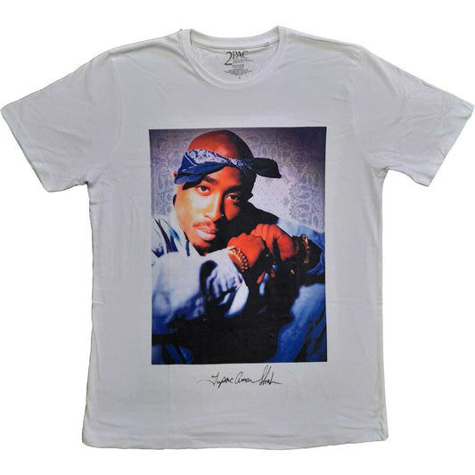 Tupac T-Shirt: Blue Bandana