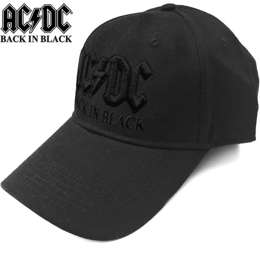 AC/DC Baseball Cap: Back in Black