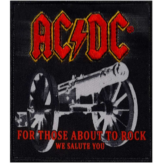AC/DC Standard Printed Patch: Canon Woven Logo
