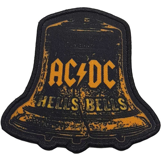 AC/DC Standard Printed Patch: Hells Bells Distressed