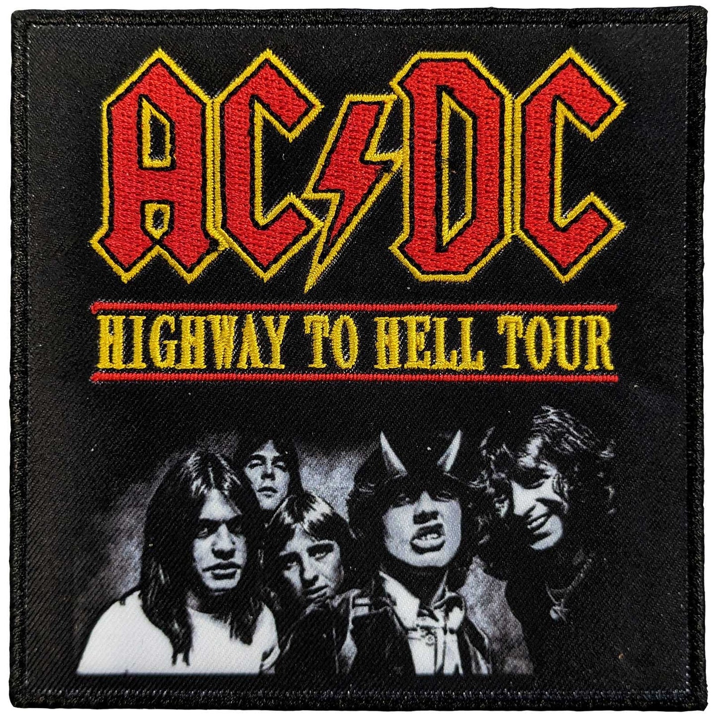 AC/DC Standard Woven Patch: Highway To Hell Tour