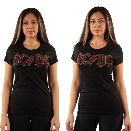 AC/DC Ladies T-Shirt: Full Colour Logo