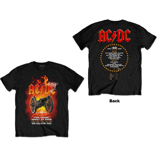 AC/DC T-Shirt: FTATR 40th Flaming