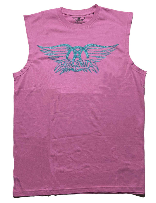 Aerosmith Tank T-Shirt: Glitter Print Logo