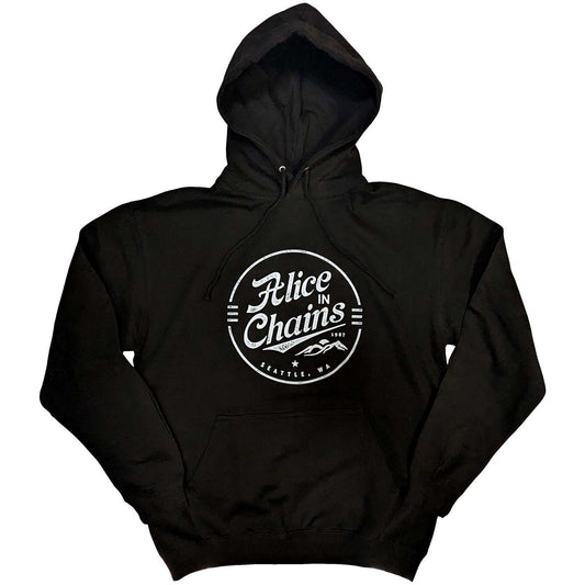 Alice In Chains Pullover Hoodie: Circle Emblem