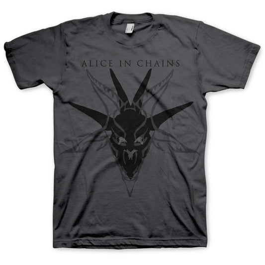 Alice In Chains T-Shirt: Black Skull