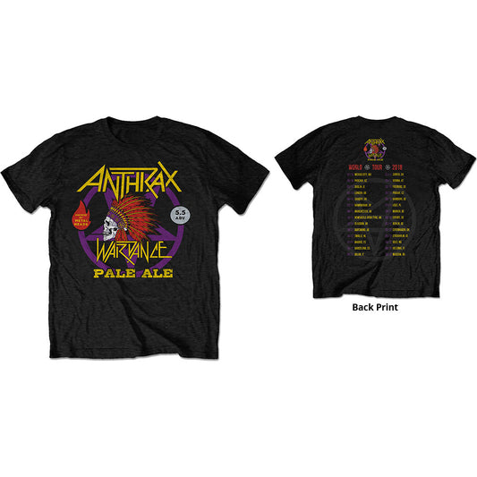 Anthrax T-Shirt: War Dance Paul Ale World Tour 2018