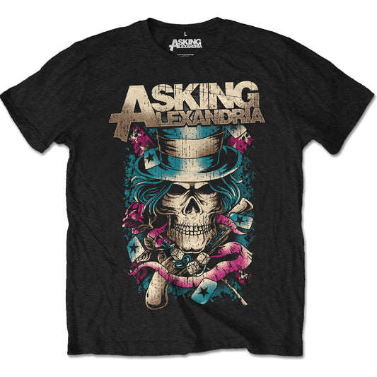 Asking Alexandria T-Shirt: Hat Skull