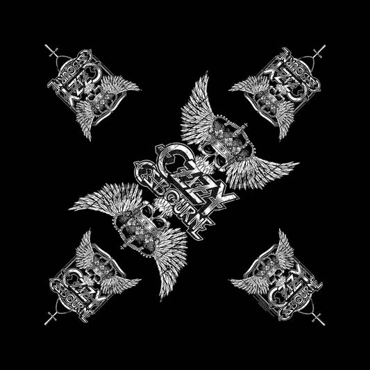 Ozzy Osbourne Bandana: Skull & Wings