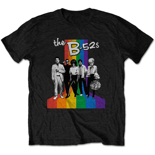 B52s T-Shirt: Rainbow Stripes
