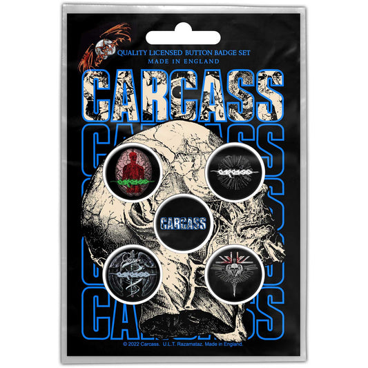 Carcass Badge: Necro Head