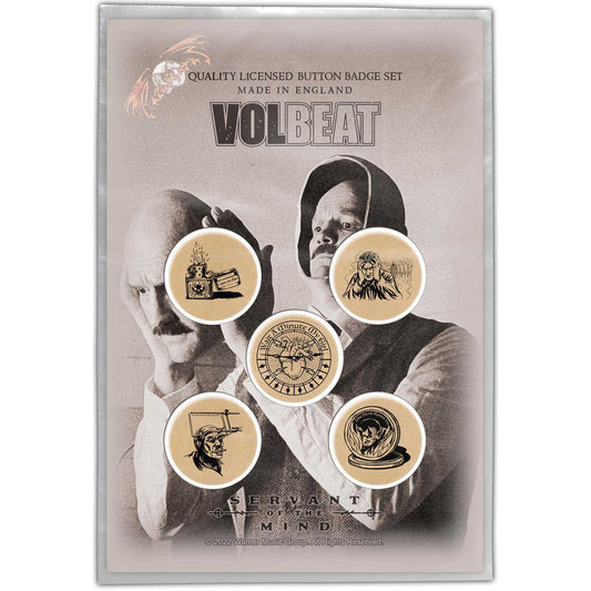 Volbeat Badge: Servant Of The Mind