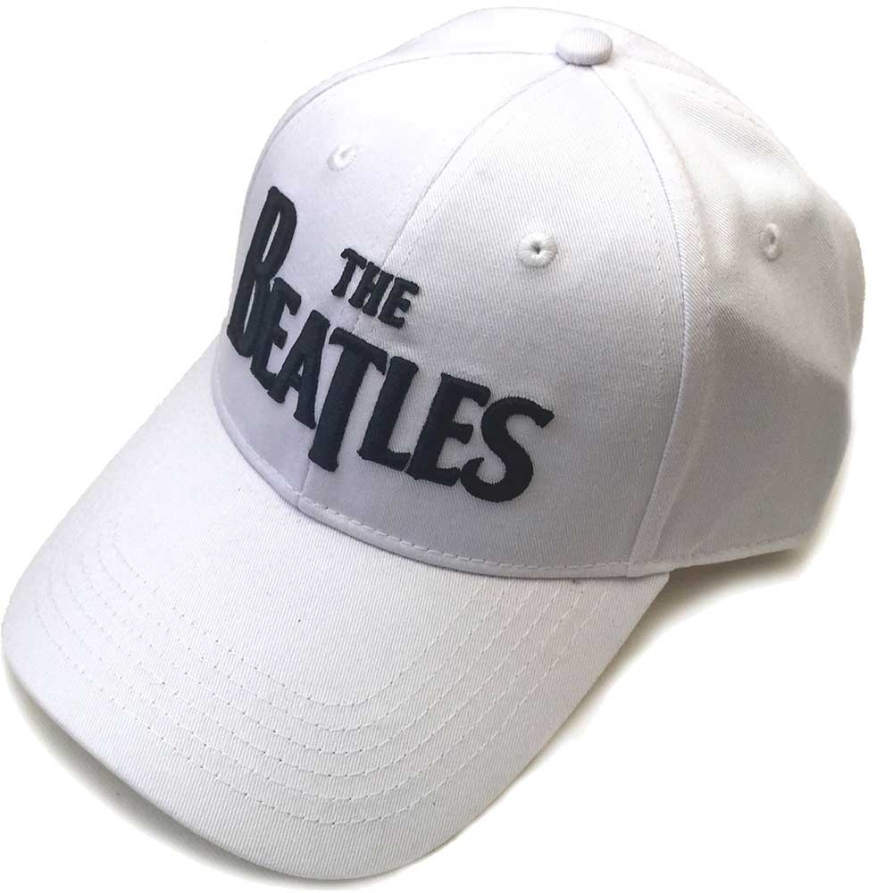The Beatles Baseball Cap: Black Drop T Logo