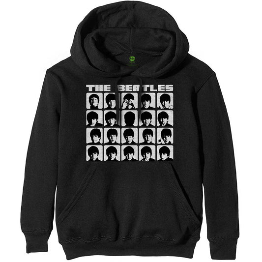 The Beatles Pullover Hoodie: Hard Days Night Faces Mono