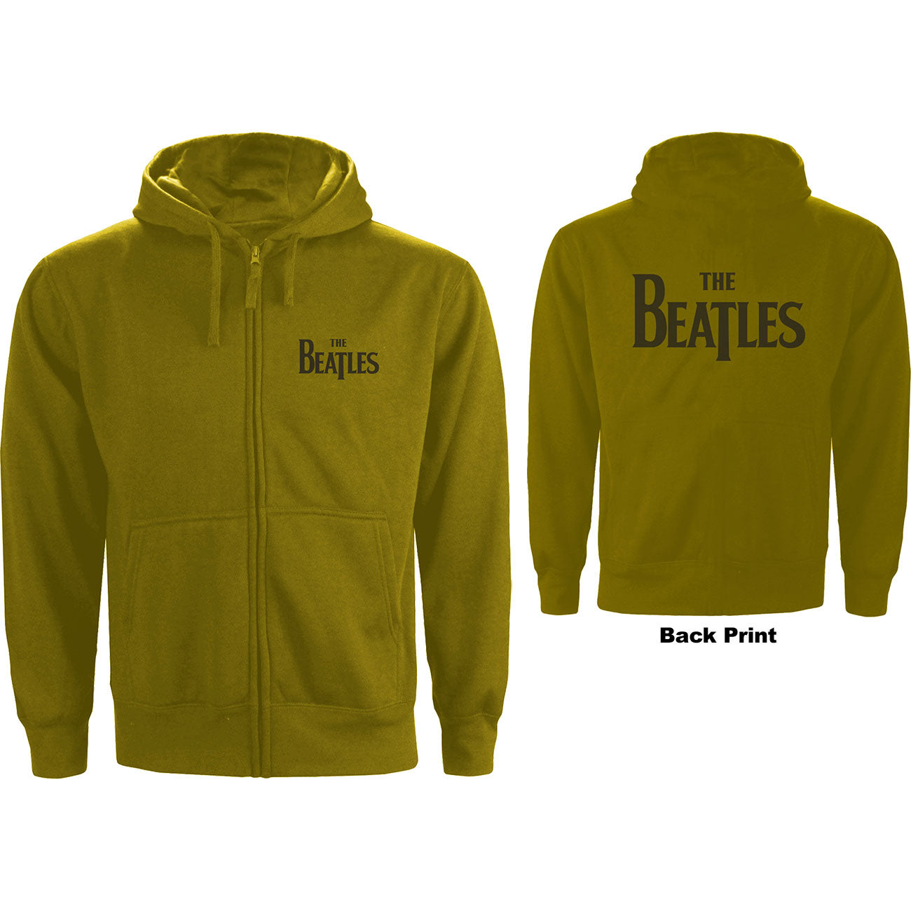 The Beatles Zipped Hoodie: Drop T Logo