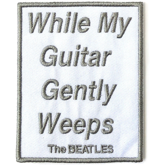 The Beatles Standard Woven Patch: While My Guitar Gently Weeps