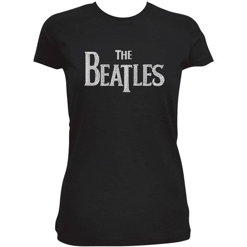 The Beatles Ladies T-Shirt: Drop T Logo