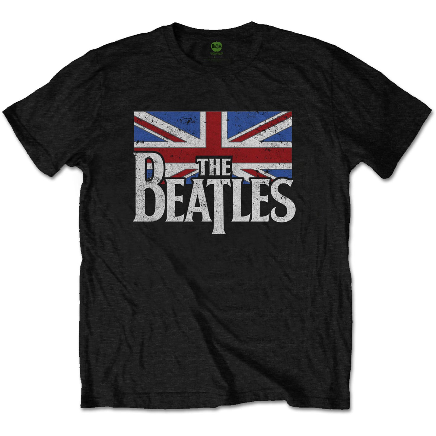 The Beatles T-Shirt: Drop T Logo & Vintage Flag