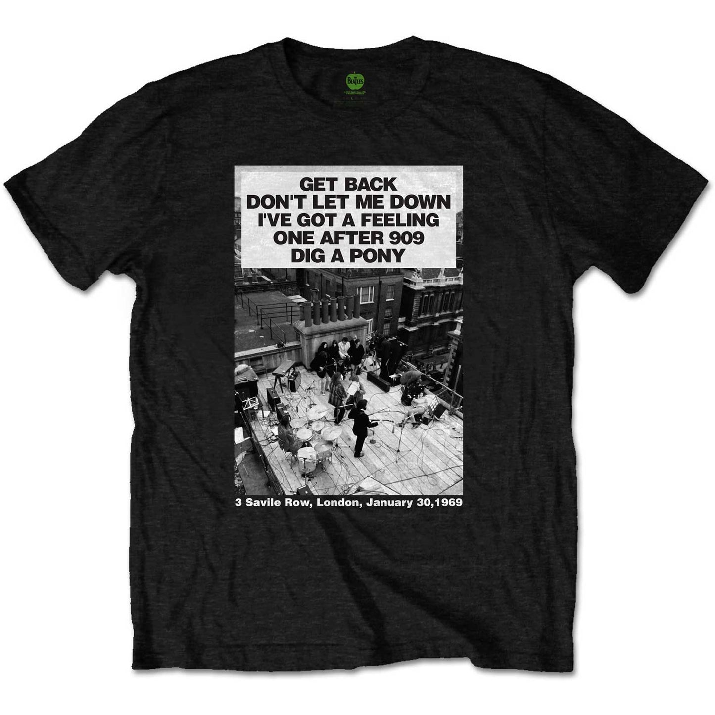 The Beatles T-Shirt: Rooftop Songs