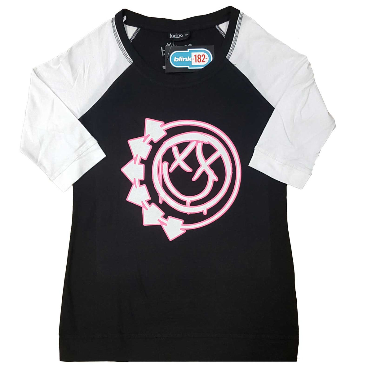 Blink-182 Ladies T-Shirt: Six Arrow Smiley