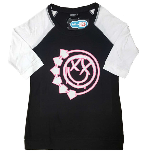 Blink-182 Ladies T-Shirt: Six Arrow Smiley