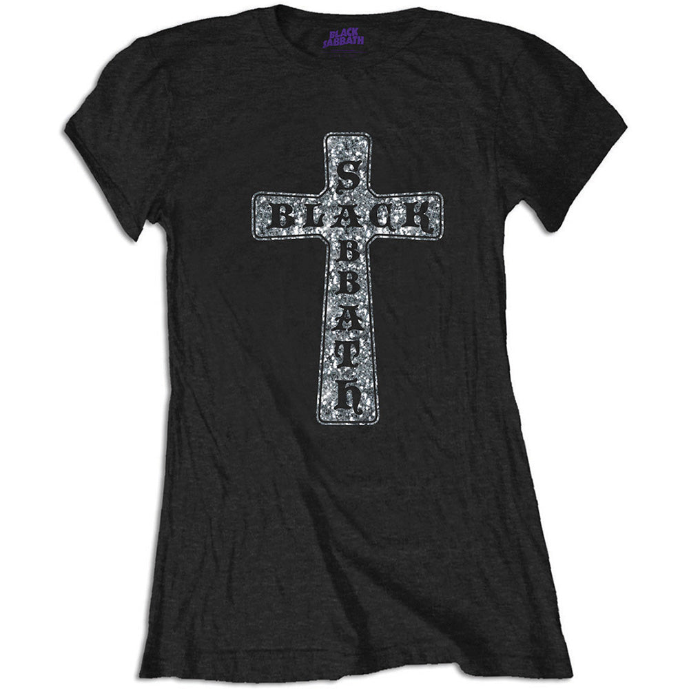 Black Sabbath Ladies T-Shirt: Cross