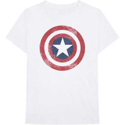 Marvel Comics T-Shirt: Captain America Distressed Shield