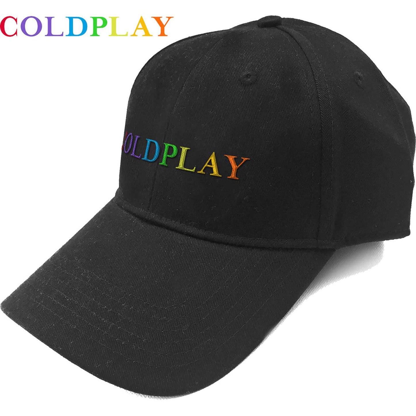 Coldplay Baseball Cap: Rainbow Logo
