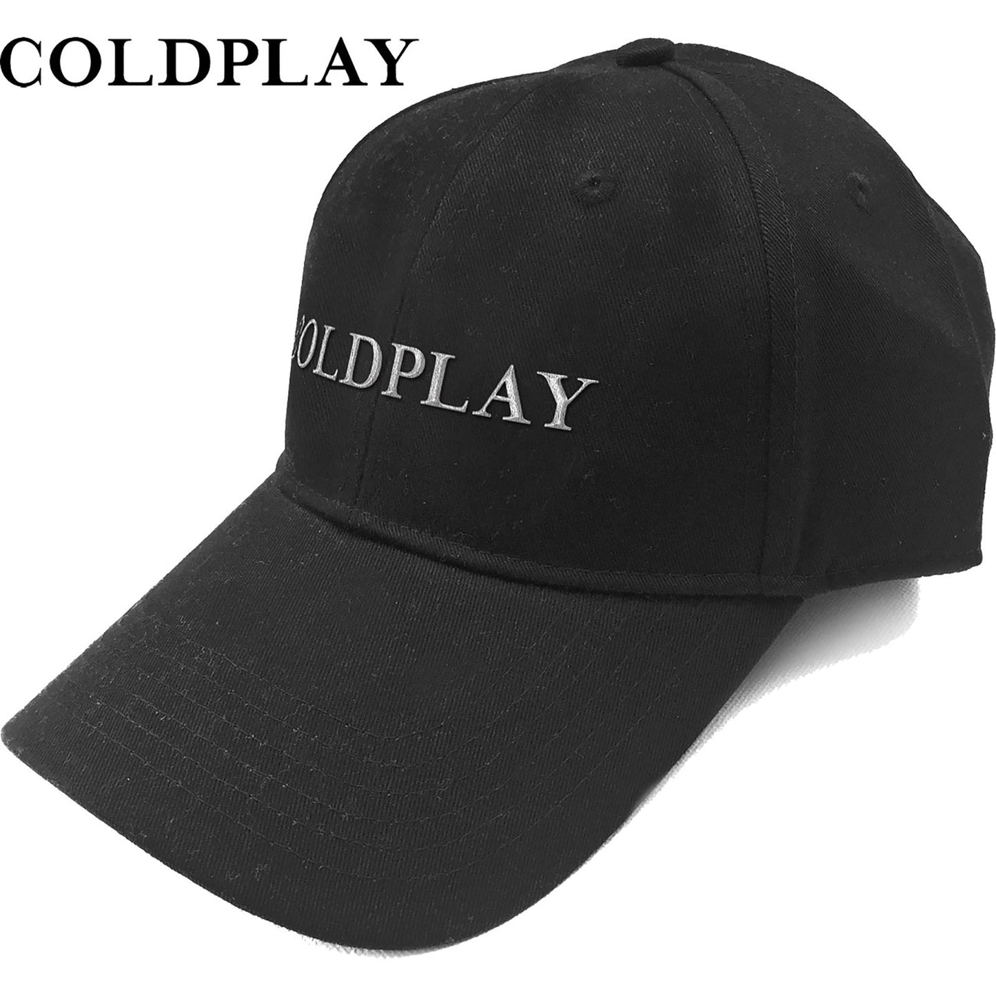 Coldplay Baseball Cap: White Logo