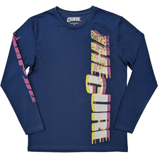 The Cure Long Sleeve T-Shirt: Glitched Logo