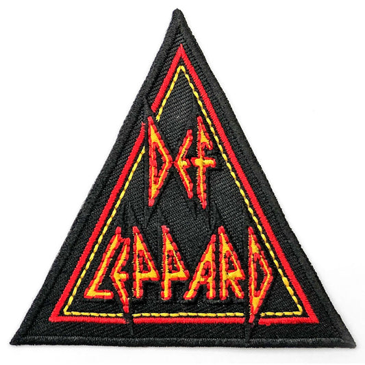 Def Leppard Standard Woven Patch: Tri-Logo