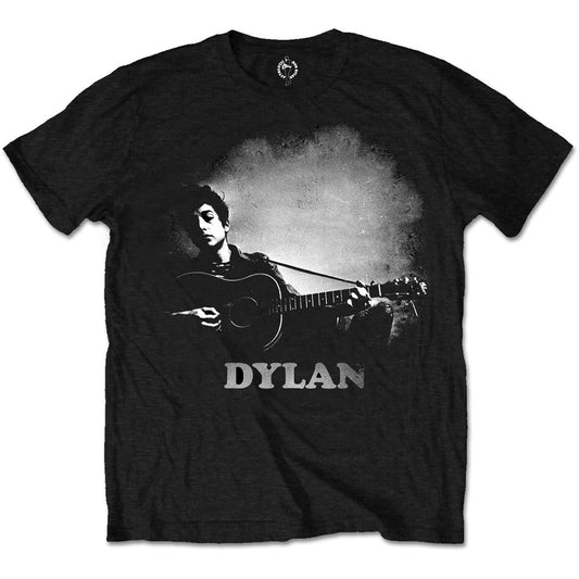 Bob Dylan T-Shirt: Guitar & Logo