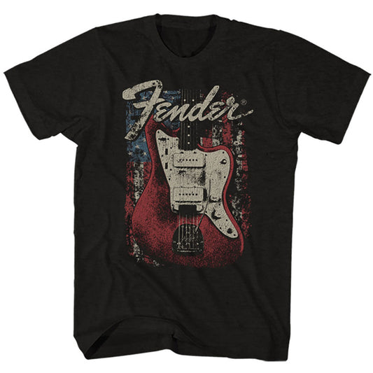 Fender T-Shirt: Distressed Guitar